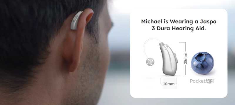 Behind the Ear Hearing Aids can be very discreet too.