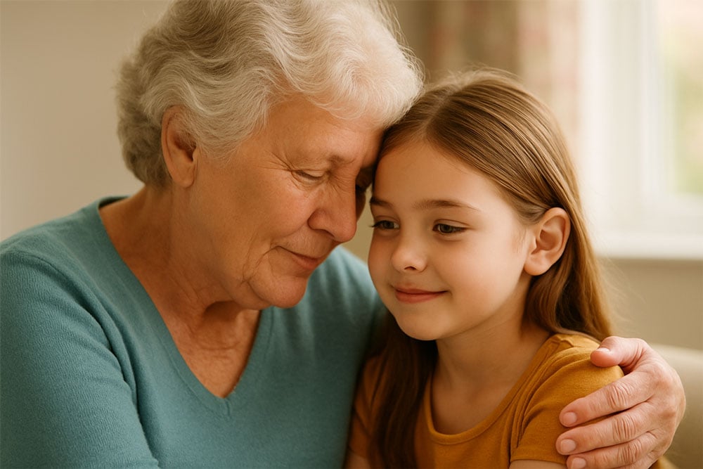 Grand Mother and Grand Daughter
